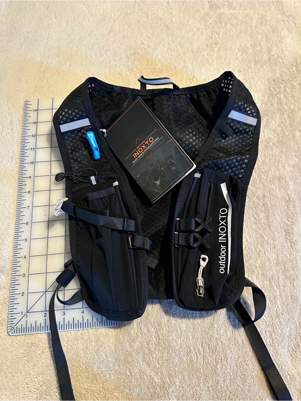 Black Inoxto Outdoor Running Vest